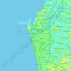 Colombo topographic map, elevation, terrain