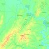 Mouhoun topographic map, elevation, terrain