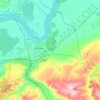 городское поселение Берёзовка topographic map, elevation, terrain