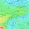 Letná Park topographic map, elevation, terrain
