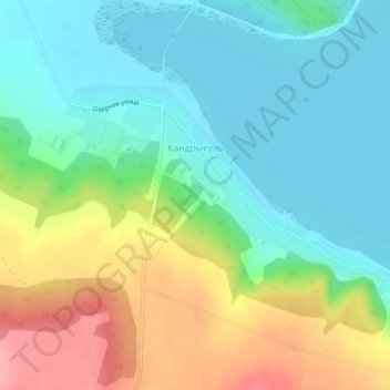 Кандрыкуль topographic map, elevation, terrain