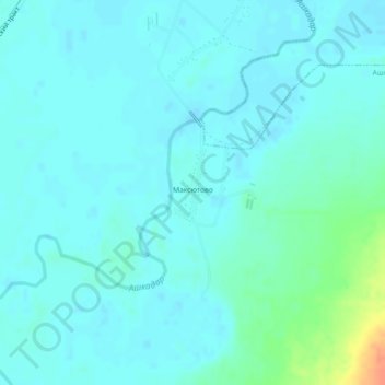 Максютово topographic map, elevation, terrain