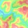 Praia Fluvial do Penedo Furado topographic map, elevation, terrain