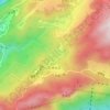 芦林湖 topographic map, elevation, terrain