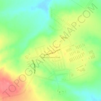 Преображенский topographic map, elevation, terrain