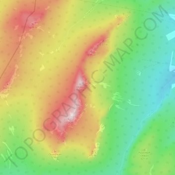 Инзерские Зубчатки topographic map, elevation, terrain