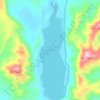 Dampelas Lake topographic map, elevation, terrain