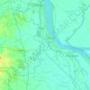 Farakka Feeder Canal topographic map, elevation, terrain