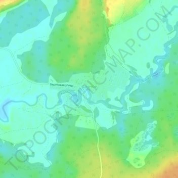 Дачное topographic map, elevation, terrain