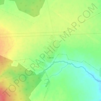 Сарсаз topographic map, elevation, terrain