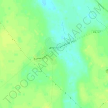 Дворкино topographic map, elevation, terrain