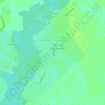 Нижняя Солонцовка topographic map, elevation, terrain