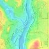 Piscataquog River topographic map, elevation, terrain