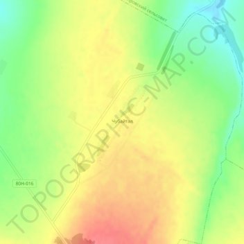 Чубайтал topographic map, elevation, terrain