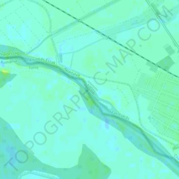 Maros topographic map, elevation, terrain