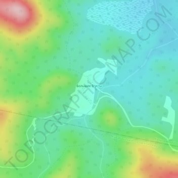 Большие Егусты topographic map, elevation, terrain