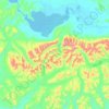 Kigluaik Mountains topographic map, elevation, terrain