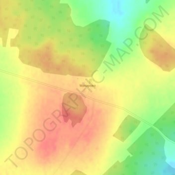 Макарово topographic map, elevation, terrain