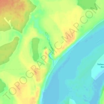 Таймылыр topographic map, elevation, terrain