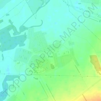 Узяк topographic map, elevation, terrain