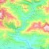 Kaligandaki river topographic map, elevation, terrain