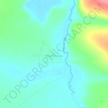 Усть-Каначуль topographic map, elevation, terrain