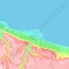 Darnah topographic map, elevation, terrain