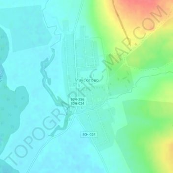Максютово topographic map, elevation, terrain