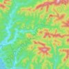 Псебе topographic map, elevation, terrain