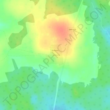 Ботино topographic map, elevation, terrain