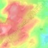 Llyn Fanod topographic map, elevation, terrain