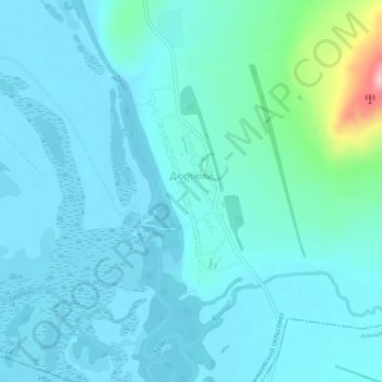Дюртюли topographic map, elevation, terrain