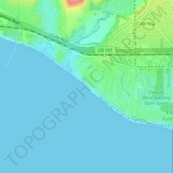 Haskell's Beach topographic map, elevation, terrain