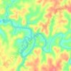 Bear Creek Reservoir topographic map, elevation, terrain