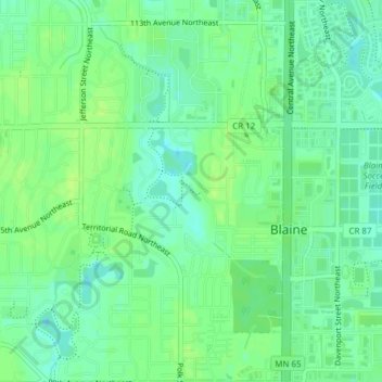 Filmore Park topographic map, elevation, terrain