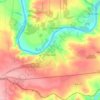 Коксовый topographic map, elevation, terrain