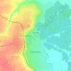 Романовка topographic map, elevation, terrain