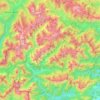 Parco naturale regionale delle Dolomiti Friulane topographic map, elevation, terrain
