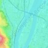Danube topographic map, elevation, terrain
