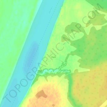 Ищик topographic map, elevation, terrain