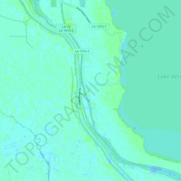 Belle River topographic map, elevation, terrain
