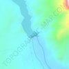 Dadin Kowa Dam topographic map, elevation, terrain