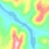 озеро Длинное topographic map, elevation, terrain