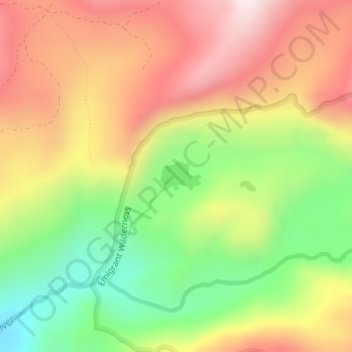 Waterhouse Lake topographic map, elevation, terrain