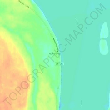 Колмогорово topographic map, elevation, terrain