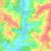 Curitiba topographic map, elevation, terrain