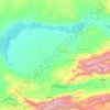 Almaty Province topographic map, elevation, relief