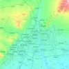 Pingcheng District topographic map, elevation, relief