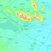 Pingdingshan topographic map, elevation, relief