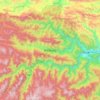 Shennongjia topographic map, relief map, elevations map